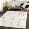 Surya Livabliss Lubbock Tappeto Salotto Moderno Astratto Tappeto Soggiorno, Camera da Letto, Pranzo Moderni Tappeti Effetto Marmo, Morbido e Pelo Corto, Ampio 152x213 cm, Avorio, Grigio