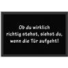 HANSE Home Zerbino OB Du wirklich Richtig Stehst Schwarz, 40 x 60 cm