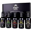 Poggio Reale Cofanetto Olio Extravergine Oliva Aromatizzato 5 Bottiglie ml 0,25