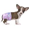 Flying Paws Pannolini usa e getta per cani, pannolini per cuccioli con elastico regolabile in vita per cani o gatti femminili in calore, pannolino con indicatore di umidità (XXS-10 conteggio)