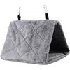 Voarge Nido d'uccello Viola Pappagallo, Tenda per Uccelli Pappagallo Inverno Letto Caldo Giocattolo per Animali Domestici(S-Grigio) (S-Grigio)