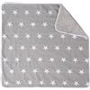 ROBA - Coperta per neonati Little Stars, 2 lati: 1x super morbida, calda e soffice, 1x 100% cotone