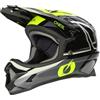 O'NEAL | Casco da Mountain Bike Fullface | MTB DH FR Freeride | Guscio in ABS, Chiusura Magnetica, Supera lo Standard di Sicurezza EN1078 | Casco SONUS SPLIT V.23 | Adulto | Nero Giallo Neon | XL