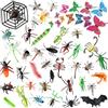 OOTSR 51 Pezzi Giocattoli di Plastica per Insetti, 39Pcs Figure di Insetti Realistici e 12Pcs Colorata Farfalla 3D per Bambini Educativi, Decorazioni per Feste