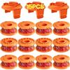 Eventronic 15 Pack Bobina Decespugliatore Compatibile con Worx,Linea Tagliabordie Decespugliatore,WA0004.1/WA0010 Bobina di Filo per Tagliabordi Compatibile con Worx (12 Bobine + 3 Copertura)