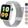 YZXL Metallo Cinturino per Cinturini Apple Watch 40mm 38mm 41mm 42mm 44mm Ultra 2 49/46/45mm, Magnetico+Fibbia Cinturini per iWatch SE Series 10 9 8 7 6 5 4 3 2 1 SE