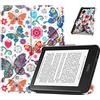 VOVIPO Slimshell Custodia per 6 Kobo Clara Colour/Clara BW(2024)/Clara 2E(2022) Rilasciato,Slim Fit Stand Cover con Auto Sleep/Wake per Kobo Clara Colour 6 pollici -Butterfly