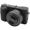 Easy Hood Custodia per fotocamera digitale Sony Alpha A6100 A6300 A6400 ILCE-6100 ILCE-6300 ILCE-6400, custodia protettiva in morbido silicone antigraffio (nero)