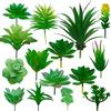Cayway Piante Grasse Finte Decorative, 15 Pz Verde Succulente Artificiali Piante Succulente Finte per La Decorazione del Paesaggio Decorazioni, Casa Giardino Decorazioni