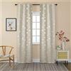 GIRASOLE HOME® Coppia Tende Oscuranti Morbide Fantasia Stelle Argentate Tenda Morbida per Interni con Tasca e Passanti Nascosti 2 Pannelli (Beige, 70x235cm)