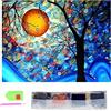 SusggO Diamond Painting, set di pittura di diamanti 40 x 30 cm Diamond Painting Kit completo accessori fai da te 5D quadro punto croce ricamato, artigianato decorazione casa parete (albero della vita)