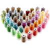 New brothread 50 MultiColori poliestere filo di ricamo macchina 500M(550Y) / bobina Per Brother/Babylock/Janome/Singer/Pfaff ricami e cuciture macchina Colori Assortiti