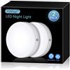 Ferswe luce notturna ricaricabile, luce tattile dimmerabile, con batteria grande da 1000 mAh, per armadio, camera da letto, bagno e armadietto, confezione da 2
