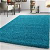 Teppium Moderno Tappeto Salotto 240 x 340 cm Turchese - Shaggy Tappeto per scendiletto Camera da Letto, Cucina y Soggiorno - Tappeto Morbido y Fluffy, Monocromatico, facile manutenzione