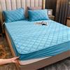 YUDEYU Strato Trapuntato Lenzuola con Angoli Tessuto in Morbido Pile di Cristallo Lenzuolo Singolo Matrimoniale Coprimaterassi Toppers Fitted Sheets (Colore : Lago Blu, Taglia : 90x200cm+26cm)