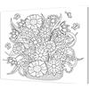 Pintcolor 7813.0 Telaio con Tela Stampata da Colorare, Legno di Abete; Cotone, Bianco/Nero, 40 x 50 x 3.5 cm , 100% Made in Italy