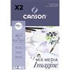 OFITURIA Canson Ofituria Imagine 200 g A2 Blocco incollato, 50 fogli, 42 cm x 59,4 cm, confezione da 2