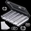 FORYNXHWIN 100 capsule porta monete adatte a 5 misure 17/20/25/27/30 mm, scatola portaoggetti per monete con guarnizione in EVA Protect, custodie trasparenti per forniture da collezione, centesimi di