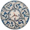 CERAMICHE CALTAGIRONE Orologio tondo Ceramica Siciliana Caltagirone 37 cm