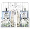 BRUBAKER Cosmetics Beauty Care Set cosmetico - con estratti di menta lavanda e salvia - Set regalo sulla mensola del bagno Bianco