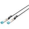 DIGITUS Cavo universale SFP+ DAC - 10 Gbit/s - Cavo di rete - 5 m - Direct Attach Cable - Direct Attach Copper - AWG24 Twinax - Nero