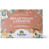 VALVERBE Tisane Relax Tiglio e Arancio Biologico 20 Filtri - Pacco da 6 - 120 g