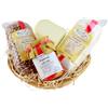 Salumificio Artigianale Gombitelli Cesto Natalizio Vegetariano Economico 1 | Cesta Natalizia a base di Formaggi e Altri Prodotti Artigianali Toscani | In Regalo biglietto d'auguri personalizzato | Salumificio Artigianale Gombitelli