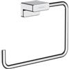 hansgrohe AddStoris - Anello portasciugamani, portasciugamani bagno per montaggio a parete, fissaggio nascosto, accessori bagno, cromo, 41754000