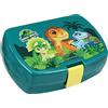 FUN HOUSE 006067 Jurassic World - Scatola per dinosauri per bambini, altezza 6,5 x larghezza 17 x profondità 13,5 cm, colore: verde