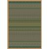 Bassetti Plaid Roccaraso V1 in cotone makò satin di colore verde, dimensioni: 155 x 220 cm, 9324102