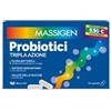 Massigen Probiotici Tripla Azione Integratore per Disordini Intestinali 10 capsule