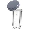 Utiz Tazza piccola da 1000 ml con coperchio piatto per spremiagrumi Nutribullet 600 W 900 W
