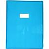 Calligraphe 73402C Copertina Cristalux Blu - 24x32 cm - 22/100 con Portaetichetta - PVC Trasparente Liscio