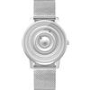 EUTOUR Orologio Uomo Magnetico Moda Semplice Cuscinetto a Sfera Quarzo Orologi da Polso da Uomo con Cinturino in Acciaio Inossidabile Argento
