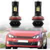 Ayikeiy 2 Pz H11 H8 Auto led Fendinebbia Lampadine Super Bright Bianco Compatibile con VW Golf V 1K1 a 1K4 Golf VI GTI GTD Golf VII