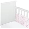 BreathableBaby Breathable Baby, rivestimento traspirante a rete per culla, double face, modello Twinkle Twinkle con stelle rosa