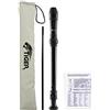 TIGER Rec2-Bk - Flauto A Becco Soprano, colore Nero