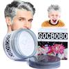 GOCBOBO Cera per Tintura per Capelli Temporaneo Unisex Lavabile Naturale Modellazione Cera Colorata per Capelli Adatto per Halloween Cosplay Festa di Natale (Bianco)
