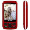 Majestic Skid - Rosso 300087 - Telefono GSM - Ampio Display 2.8" a colori - Fotocamera - Tastiera a scorrimento - Bluetooth - Torcia Led