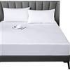 Lirex Lenzuola Letto Singolo 90 x 200 cm,100% Cotone 300 Fili Coprimaterasso Singolo,Lenzuolo con angoli singolo,Certificato Oeko-Tex,Bianco