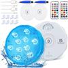 Idealife Luce Ricaricabile Usb Luci Subacquee Luci A LED Con Telecomando Decorativa Impermeabile Magnetica Luce Notturna Luce Acquario Sommergibile Per Giardino Natale Feste Spa Campeggio(2 Pcs)