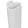 Lowenergie Guarnizione di ricambio in gomma PVC-U (cloruro di polivinile rigido - non plastificato) per finestre e porte, antispifferi, bianco