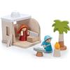Trudi Presepe - Gli artigiani (9 pz.) | Sevi | Decorazioni natività. Presepe in legno artigianale Sevi. | 18x15x12,5cm | Decorazioni natalizie in legno | modello 83101