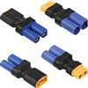 CERRXIAN XT60 a EC5 Adattatore, 4PCS EC5 a XT60 Maschio Femmina Compact Wireless Power Converter Plug per RC Lipo, FPV Drone, Modello di Auto Batteria aeromobili