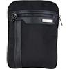 COVERI COLLECTION Borsa Borsello Porta Tablet Tessuto Impermeabile Tracolla Uomo Lavoro Ufficio Tempo Libero Portacellulare Tasche Zip ART.2264 Dimensioni 27 X 21 X 3 (NERO)