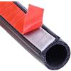 ETOPARS Striscia di Tenuta della Portiera per Auto 4 Metri Guarnizione in Gomma per Porta Auto Autoadesiva Protettore della Porta Piccolo Forma D 10mm x 8mm