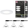 Paulmann 92980 Lampada da incasso Nova LED set da 3 tonda 3x6,5W bianco opaco spot zinco-alluminio 4000K GU10