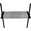 WENKO Ripiano per scaffale Herkules, accessorio estraibile per sistema telescopico Herkules, in acciaio stabile, supporti in plastica inclusi, (L x A x P): 73-120 x 4 x 42,5 cm, nero