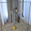 Petrozzi Regula Mensola da agganciare al box doccia in Plexiglass Trasparente