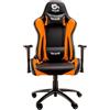 GielleService SEDIA GAMING TALIUS LIZARD TAL-LIZARD-ORG Colore NERO/ARANCIONE